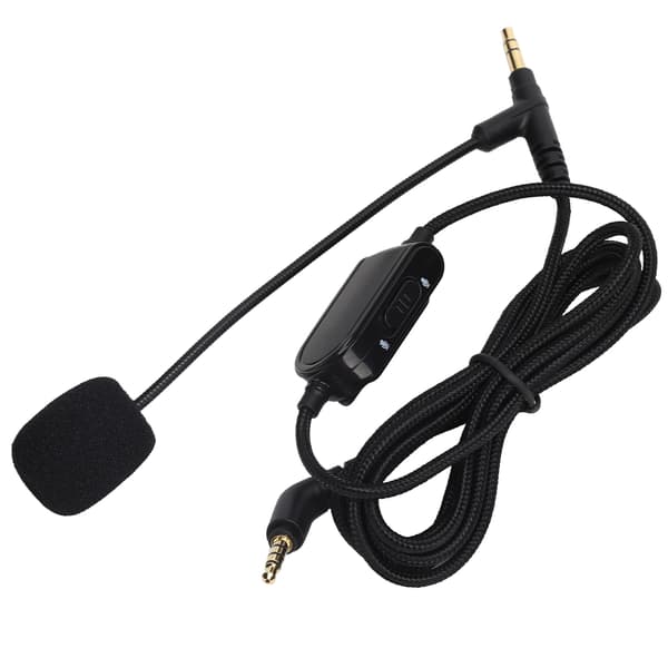 Hovedtelefon lydkabel med lydstyrkekontrol Gaming Headset Ledning til VMODA Sort