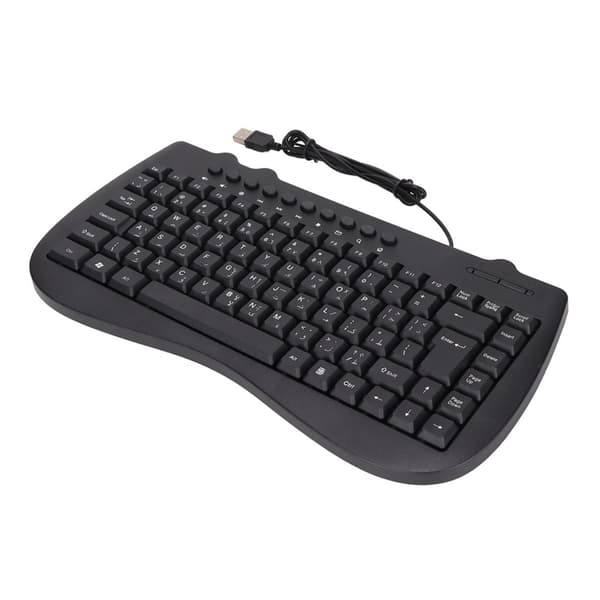 Tynt og Stille 95-tasters Kablet Mini USB-tastatur for Skrivebord