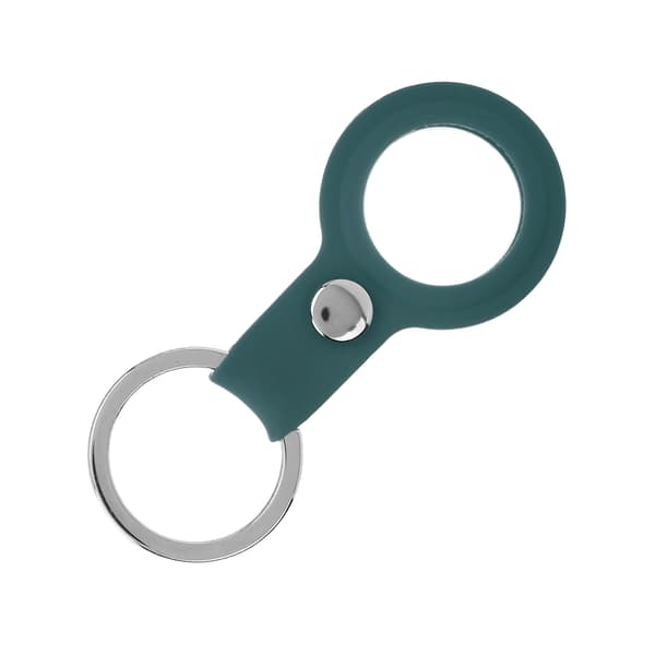 Anti-Lost Silicone Keychain Locator Sleeve Shell Protective Case for IOS (Dark Green)