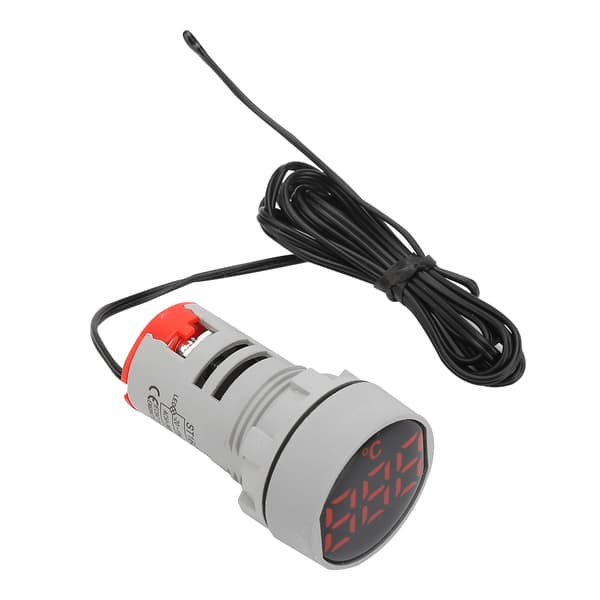 Easy-to-Install Digital Temperature Meter, Versatile Thermometer Indicator with Reliable Performance and Flame-Retardant Plastic
