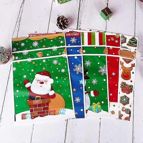 50 stycken julklappspåsar med dragsko julklappspåsar julpåsar presentpåsar presentpåsar julpåsar för presenter