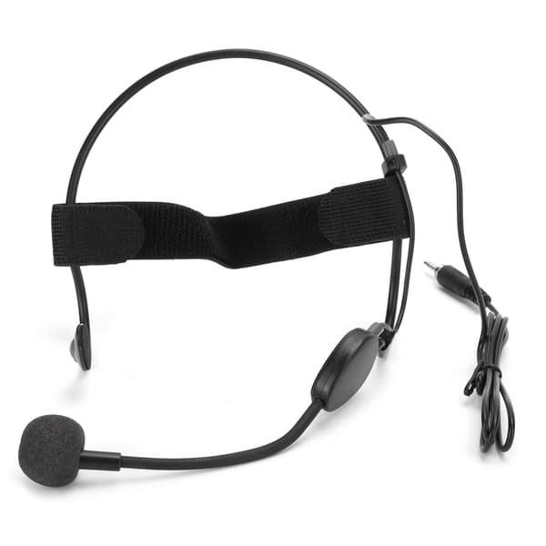 Mini Headband Wired Microphone 3.5MM Plug Ear Hook Condenser Mic for Performance Teaching