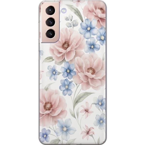 Compatible Mobile Case for Samsung Galaxy S21 Romantic Flowers