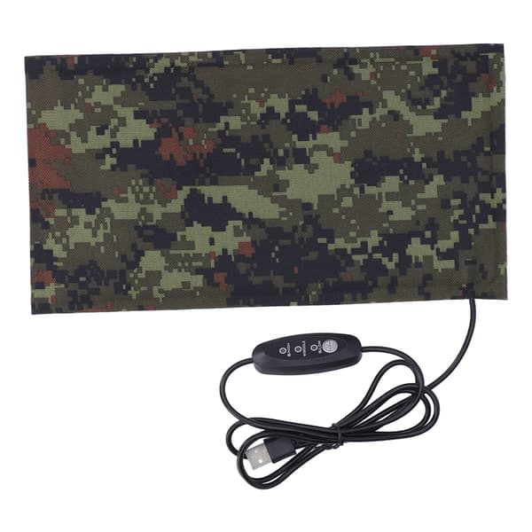 Elektrisk stoffvarmer karbonfiber 3 moduser USB-strømforsyning DC5V klær varmepute 15x28cm/5.91x11.02in