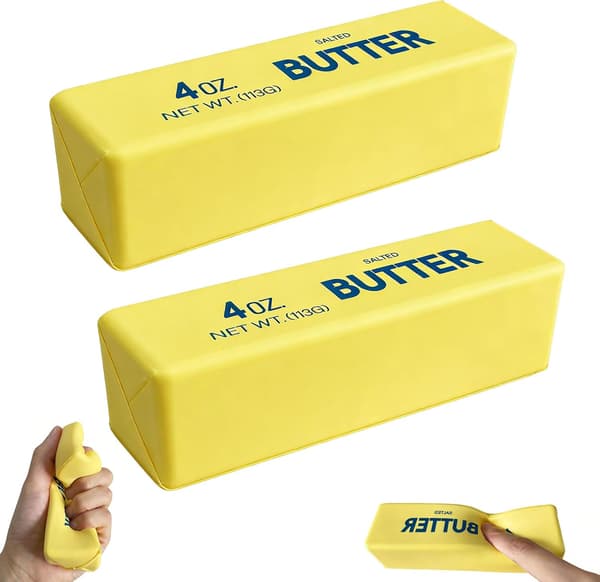 Slow Recovery Cute Butter Stick Squeeze Stress Balls 1/2/4PCS 2PCS
