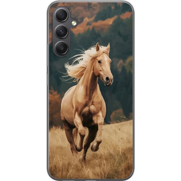 Compatible Mobile Case for Samsung Galaxy A35 Running Horse