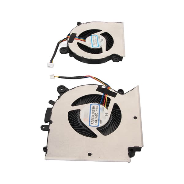 MSI GF76 GF66 GL66 MS 1581 Laptop CPU GPU Køleventilator Erstatning 4-bens Strømstik