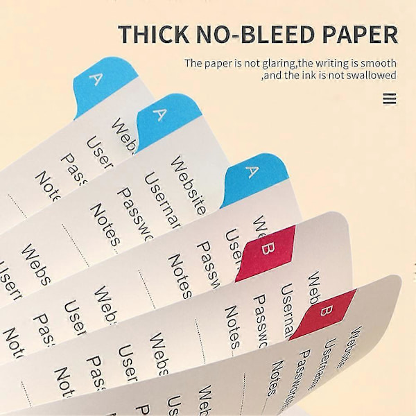 Password Book with Alphabetical Tabs for Seniors, Internet Website Password Notebook