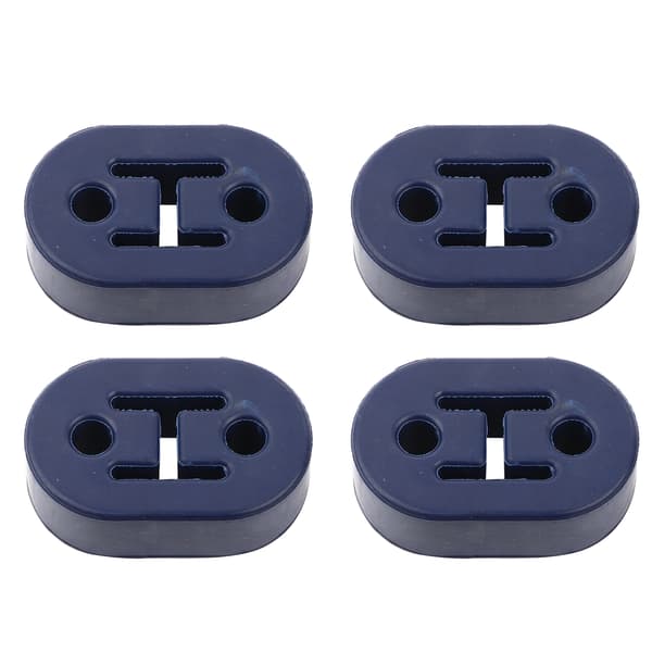 4 PCS Universal Blue Silicone Muffler Exhaust Hanger Short Hangers 12mm 1/2