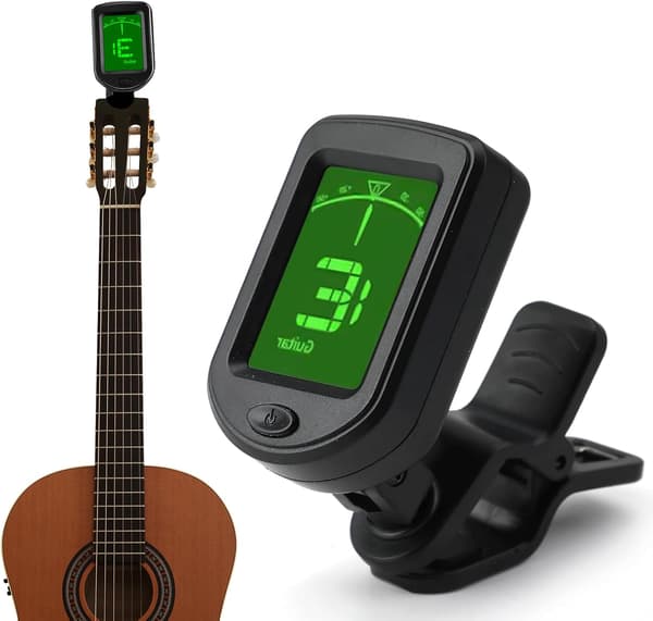 Digital Clip-On Guitar Tuner med LCD til Akustisk, Elektrisk, Bas & Ukulele[ZHE]