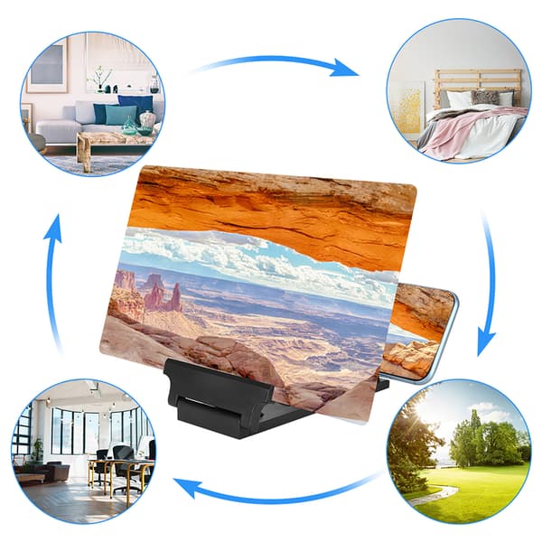 Portable HD Acrylic Lens Mobile Phone Screen Video Magnifier