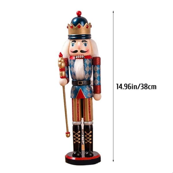 Tre nøtteknekkerfigur 38 cm Juledekorasjon Nyttårsgave til barn