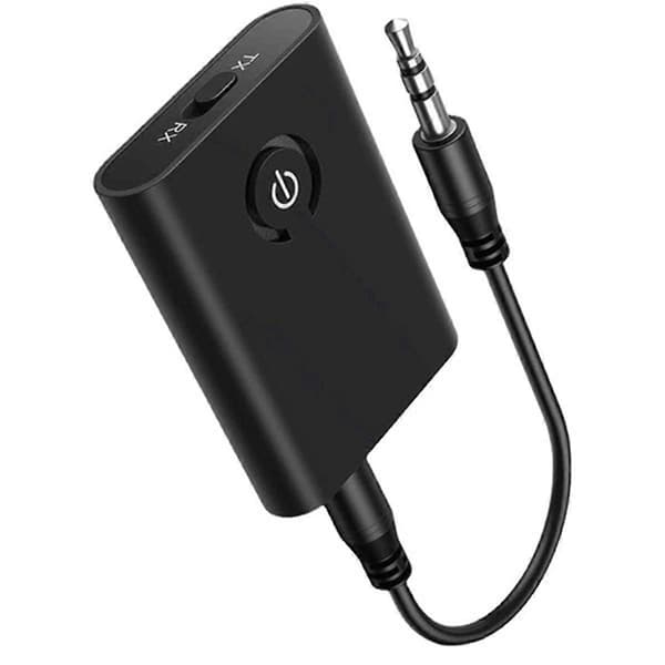 Bluetooth 5.3-adapter til fly til 2 trådløse hovedtelefoner, 3,5 mm jack i fly Bluetooth-sender