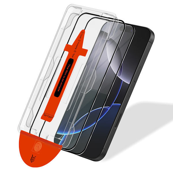2-pack iPhone 14 Screen Protector - Tempered Glass | [Automatic Installation] - Bubble-Free