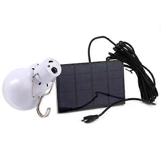 1 stk 15W 130LM Bærbar LED-lampe med solcellepanel