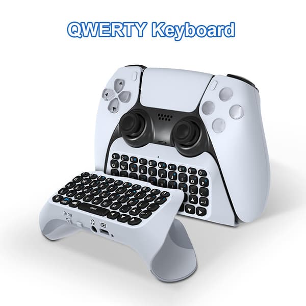 Hiborth Keyboard Ergonomic Design Built-in Speaker Mini Controller Gamepad Wireless Keyboard for PS5