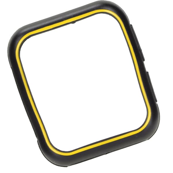 Soft TPU Protective Case for OPPO 2 46mm Watch Scratch-Resistant Watch Cover Black Yellow
