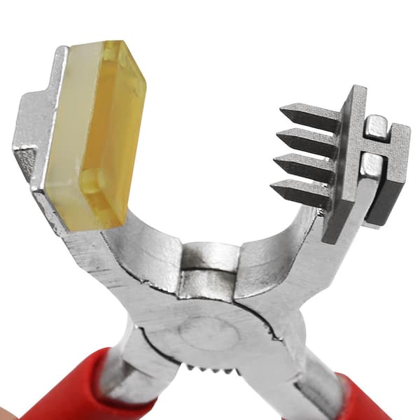 4mm Silent Leather Hole Punch Sewing Hand Pliers Leather Craft Tool Heavy Duty Snap (Style A)