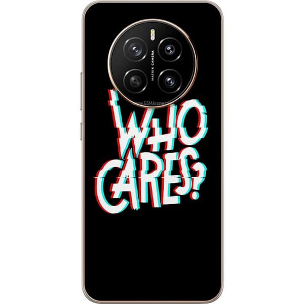 Compatible Mobile Case for Honor Magic7 Modern glitch text with questioning message in black, white, and red details for digital aesthetics black