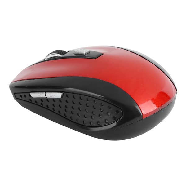 Wireless Mouse Notebook Computer Optical Gaming Accessories with Adjustable DPI 250Hz Red