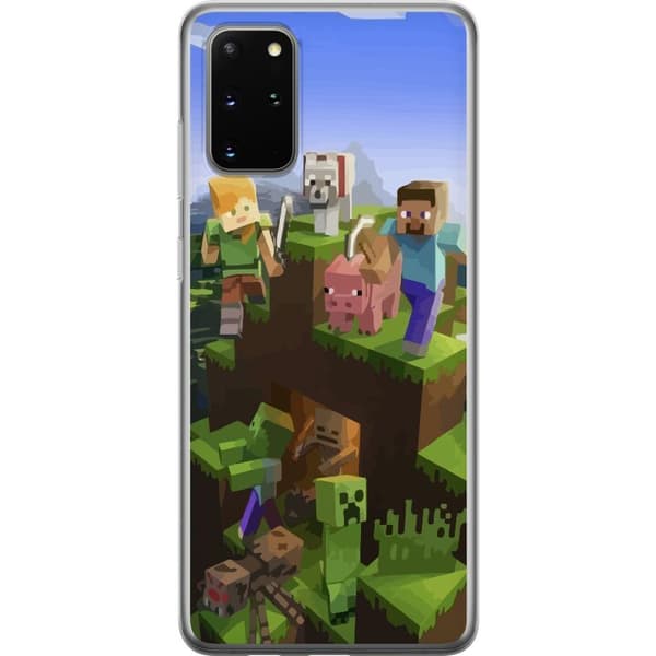 Kompatibelt mobilcover til Samsung Galaxy S20+ MineCraft