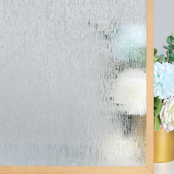 Frosted Window Film, Static Cling UV Blocking, Raindrop Design, 45x200cm