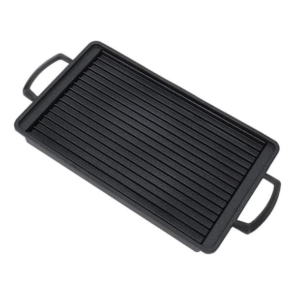 Mini BBQ-grill i aluminiumlegering, rask jevn oppvarming, multifunksjonell kullgrill for hjem, camping, piknik 23,5 x 14,5 cm