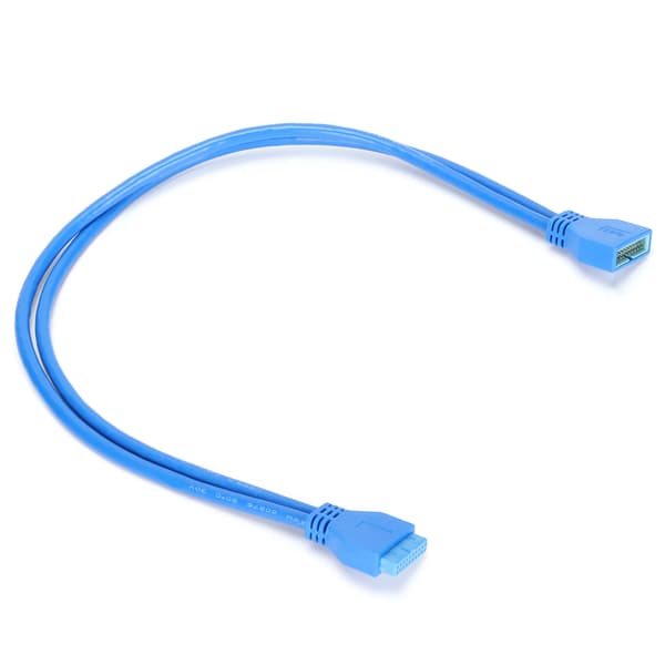 USB 3.0 Forlengelseskabel 20-pin Hann til Hunn Forlengelsessnor for WIN 2003/2007/XP/Vista/WIN7/WIN8 50cm PE-pose