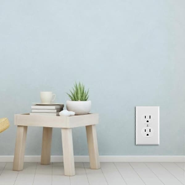 Heat-Resistant PC Wall Socket, US Standard Outlet Plate for Home, Office, Restaurant
