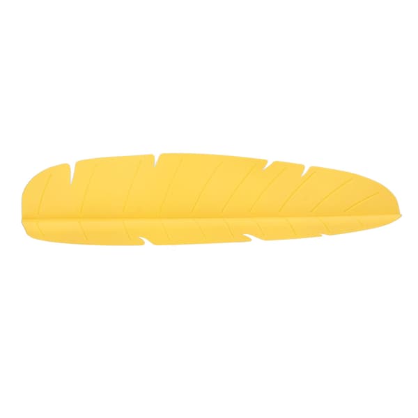 Elastisk Gjenbrukbar Sprutbeskytter for Vask med Bananblad for Oppvask Grønnsaker Vask Gul