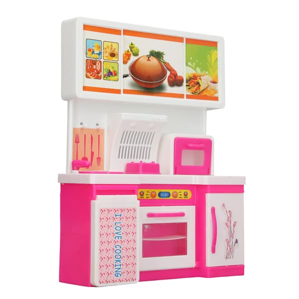 Kids Play Kitchen with Openable Oven Educational Pretend Play Cooking Game