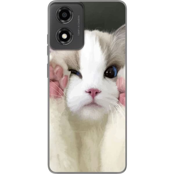 Compatible Mobile Case for Motorola Moto E14 Cat Hello
