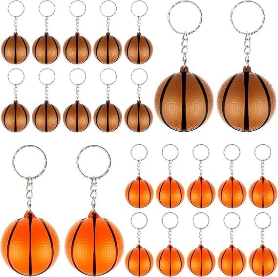 24 kpl Mini Koripallo Avaimenperät Koripallo Avaimenperät Bask