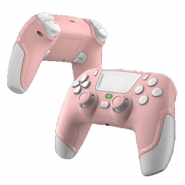 Game Elite-kontroller for PS4 Slim/Pro, Dobbel Vibrasjons Gamepad for PC, USB-tilkoblet Gamepad, Bluetooth Joystick
