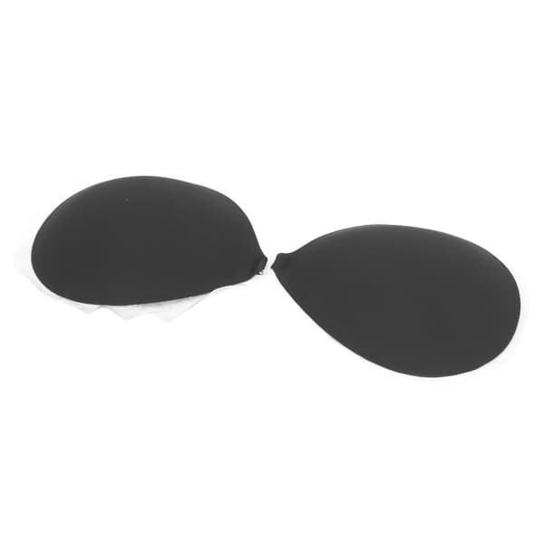 Selvklebende Push-up BH for kvinner, silikon, spenne, 3D sidebrystløft, svart C