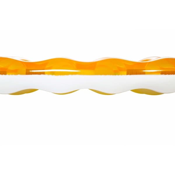 Oppustelig poolstol, oppustelig poolmadras og svømmehjælp til børn og voksne, orange og blåt sortiment