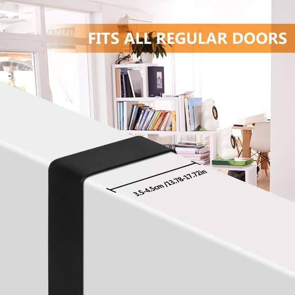 Heavy Duty Over-the-Door Hanger with Solid Construction, Multifunctional Organizer Space-Saving Stylish Functionality for Bathrooms, Closets (Natural)