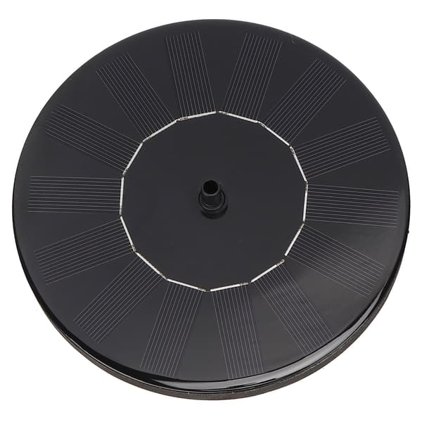 Solar Water Pump Anti-clogging Brushless DC Black Double Filter Removable Adjustable Flow