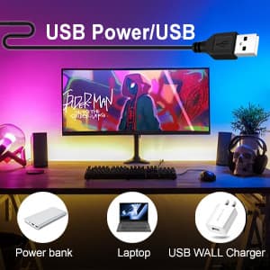 Älykkäät USB LED-nauhat Musiikin synkronointi APP-ohjaus