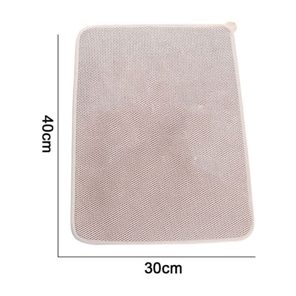 Oppvaskmatte, mikrofiber tørkematte, superabsorberende, mikrofiber, beige-FX-