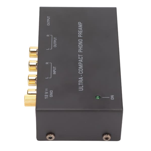 PP400 Phono Turntable Preamplifier Stereo RCA Input RCA Output Turntable Amplifier with Independent Knob Control 100‑240V EU Plug