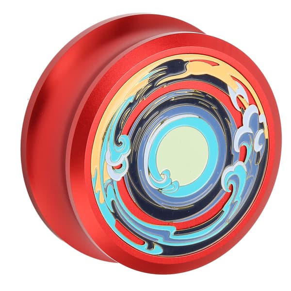 LP Vinyl Record Player Record Stabilizer Professional Record Weight Clamp with Silicone Bottom Pad for Vibration Damping Red