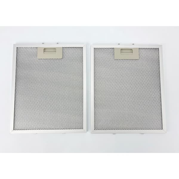 2-pakninger hettefilter - 300x250mm, aluminium + kullfilter