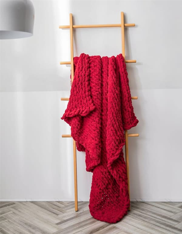 [LCS] Thick Chunky Chenille Yarn for Handmade Blankets, Super Soft Large Jumbo Yarn Ed Ed