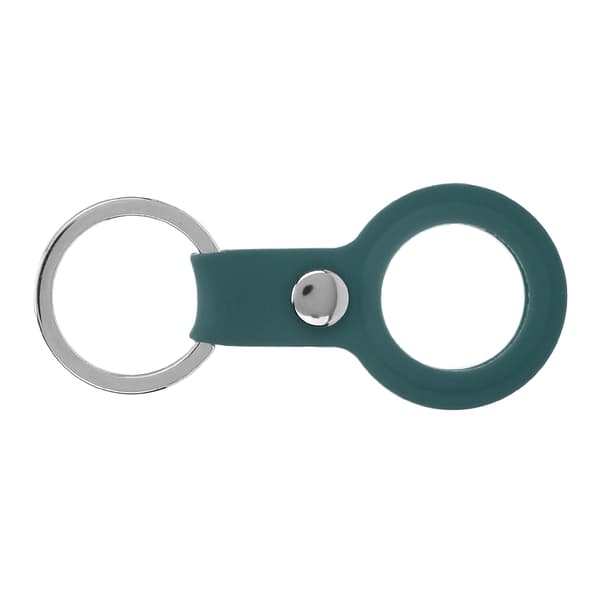 Anti-Lost Silicone Keychain Locator Sleeve Shell Protective Case for IOS (Dark Green)