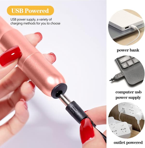 Elektrisk nagelborrmaskin – rostfritt stål, bärbar, rostfri