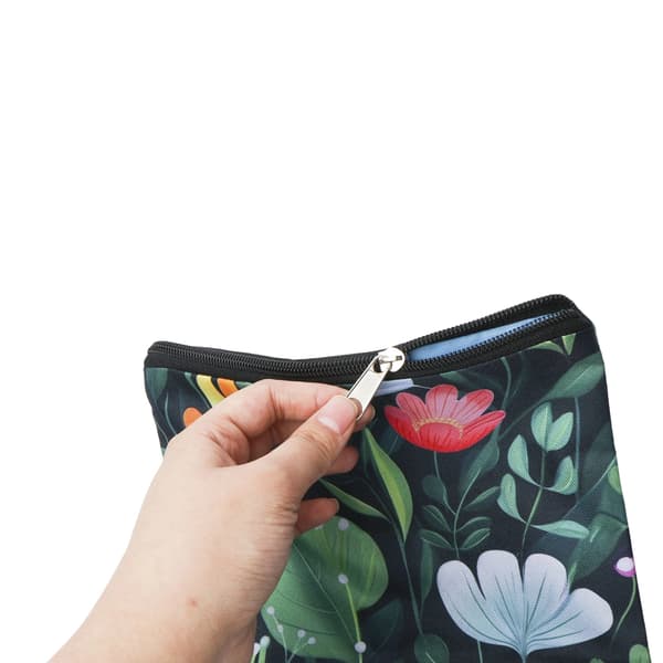 Zippered Book Sleeve with Front Pockets, Book Protector for Paperbacks, Polyester, Durable Book Covers, Waterproof Book Cover