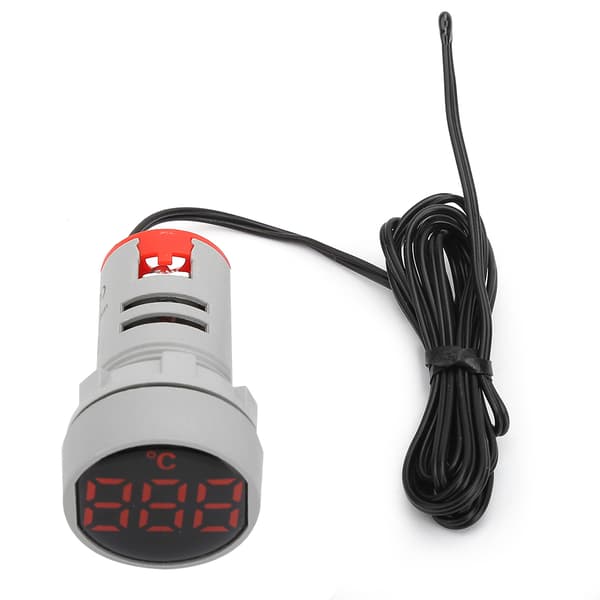 Easy-to-Install Digital Temperature Meter, Versatile Thermometer Indicator with Reliable Performance and Flame-Retardant Plastic
