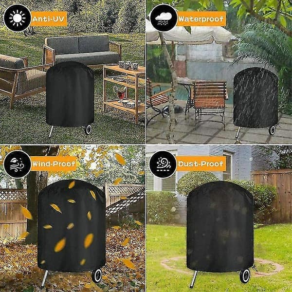 Grilltrekk for BBQ Vanntett UV-beskyttelse Utendørs Hagegrill Terrasse