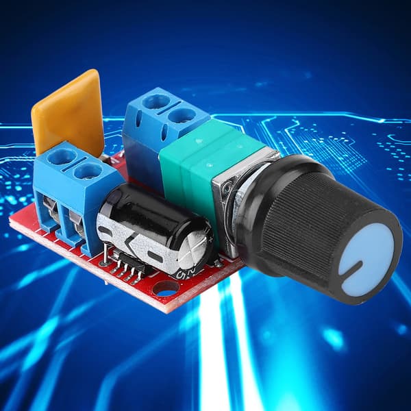Mini DC Motor Controller PWM 3V/6V/12V/24V/35V Hastighedsreguleringscontroller 5A